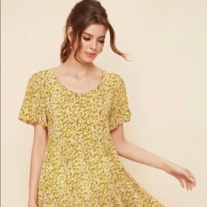 Yellow Ditsy Floral